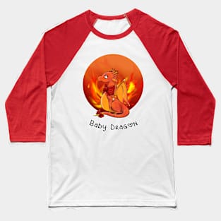 Baby Dragon Fire Baseball T-Shirt